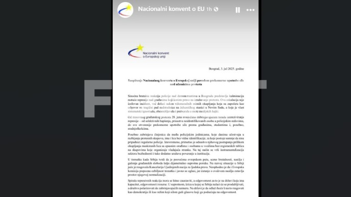 EK da se oglasi o nasilju